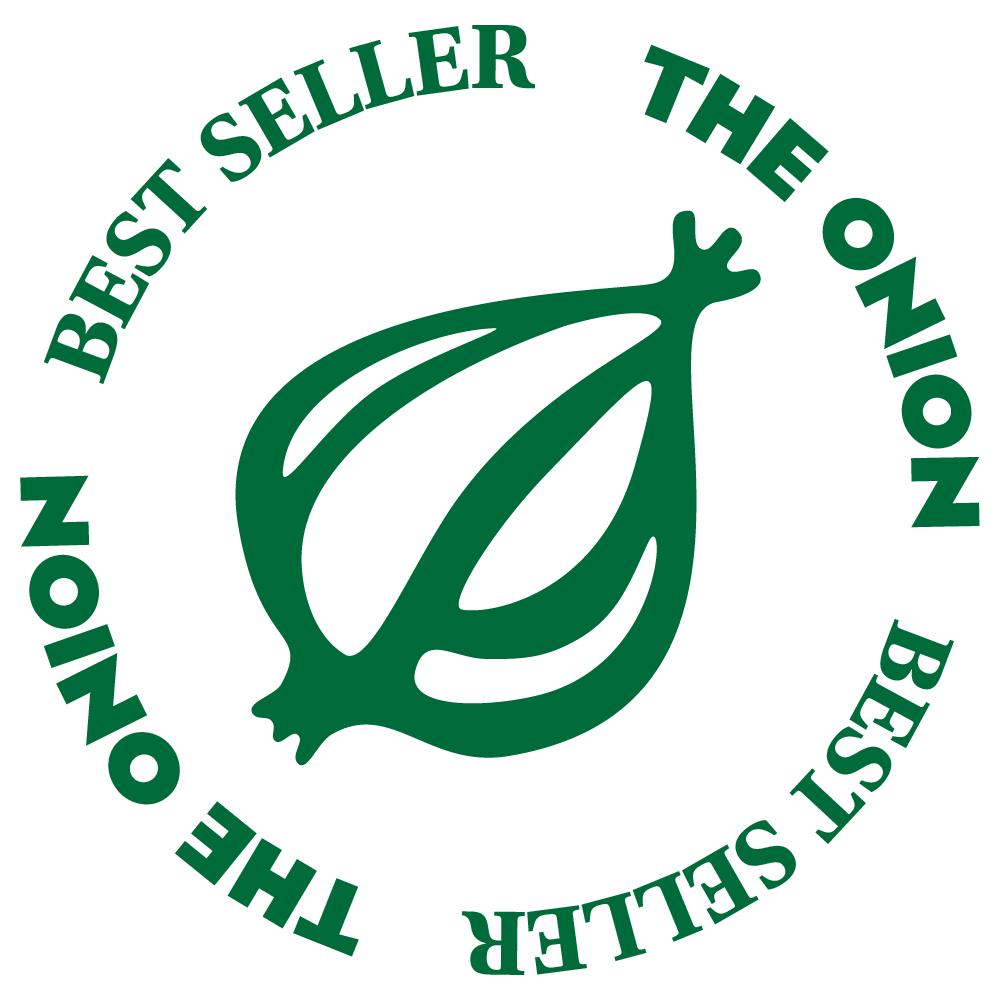 Best seller logo from the onion